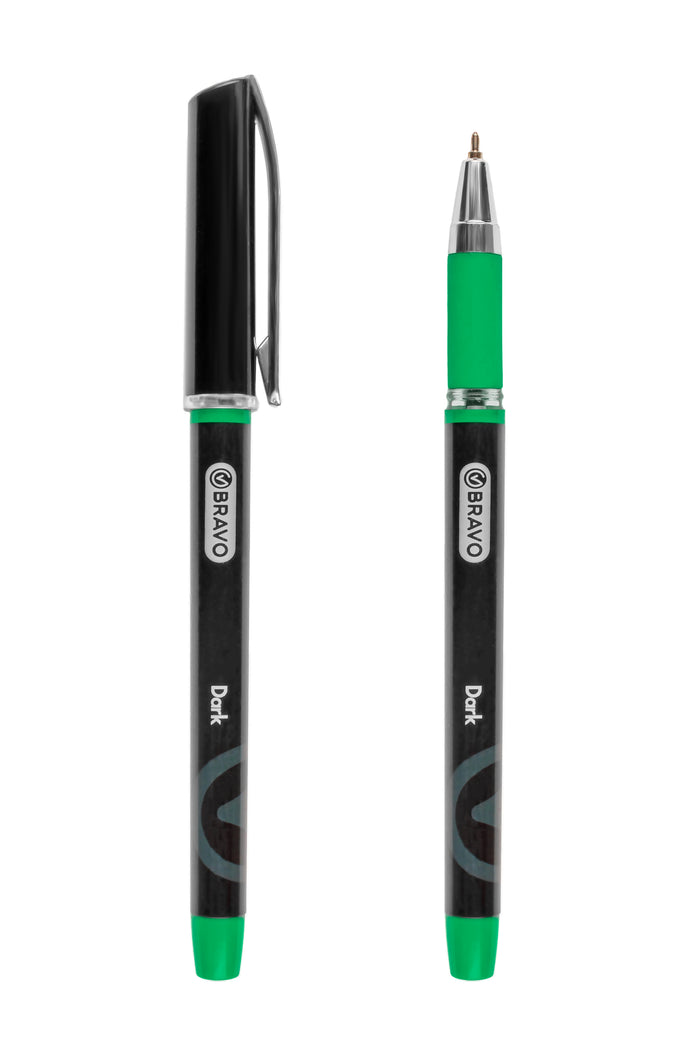 Bravo Dark Ballpoint Pen -Pack of 10 - Green