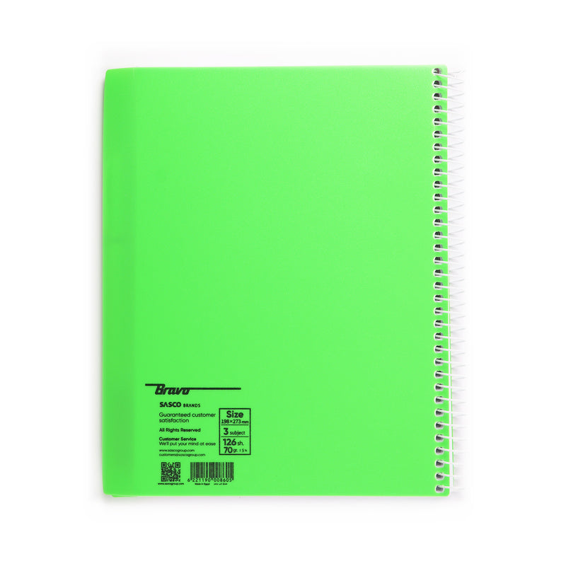 New Bravo Notebook 3 Subject