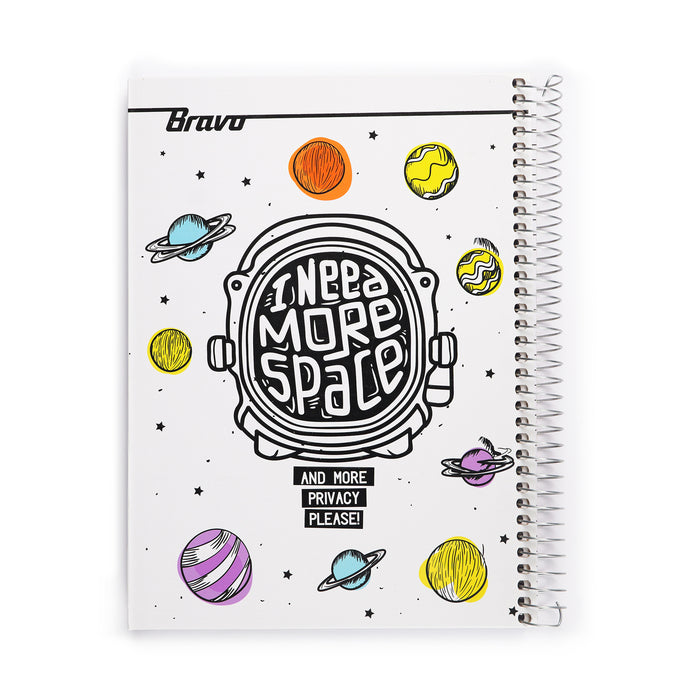 Bravo Hard Cover Notebook Large - 5 Subjects